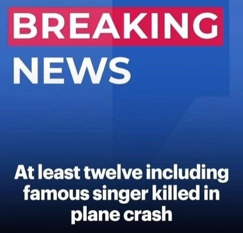 Twelve dead including famous singer in plane crash off remote island