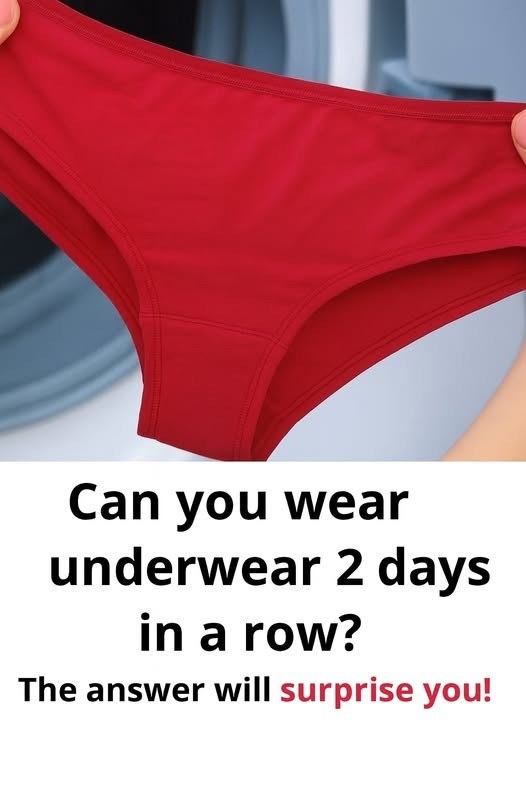 Can we wear underwear 2 days in a row?