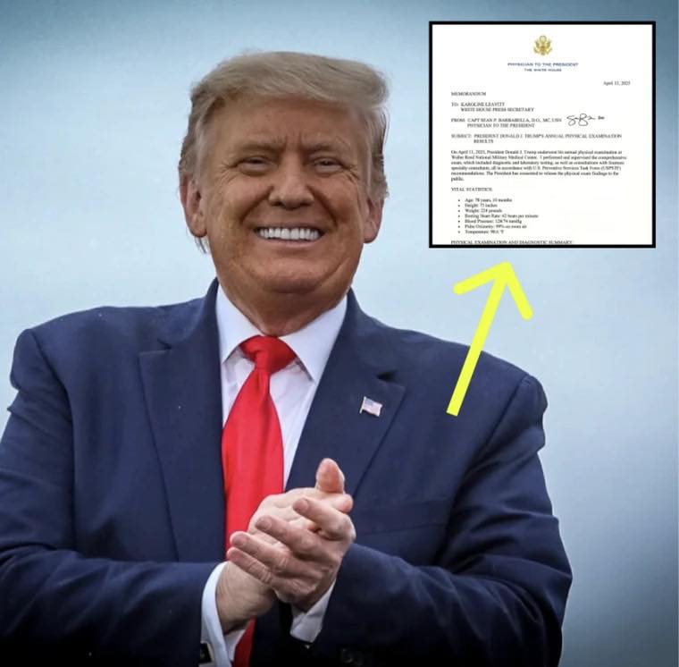 Trump’s Latest Physical Exam Turns Heads After Small Detail Confirms What We’ve All Been Thinking