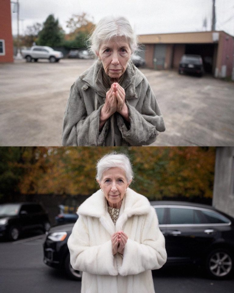 Elderly Homeless Woman Begged Me to Drive Her to Church, Three Days Later, She Knocked on My Door in a Lavish Gucci Coat