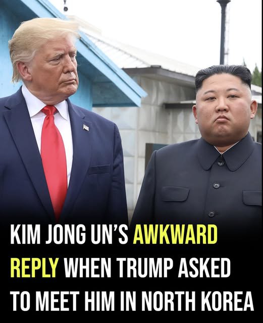 Kim Jong Un’s awkward answer then Trump asked to meet him in South Korea