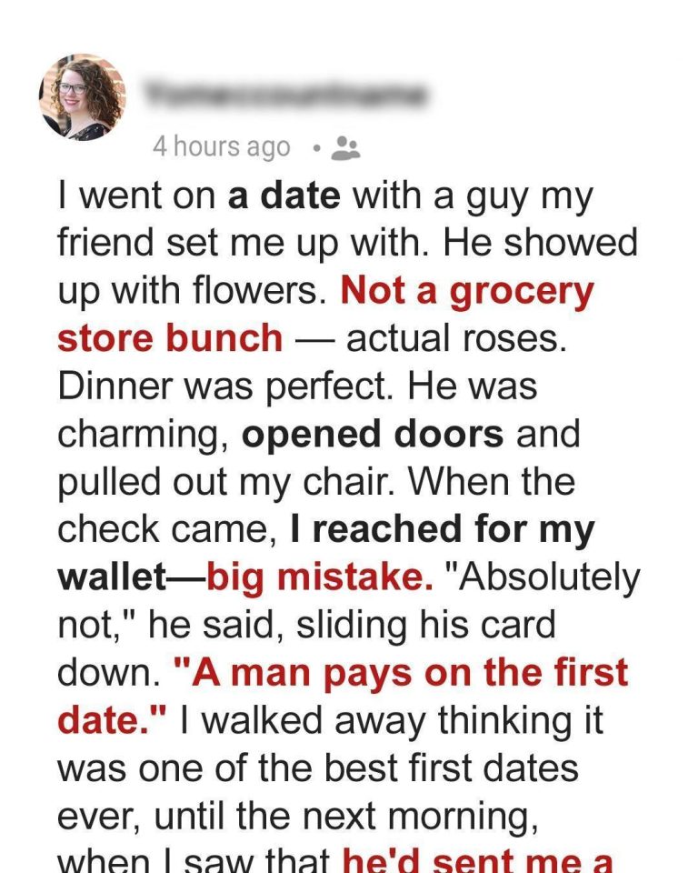 My Date Insisted on Paying the Bill – I Wish I Hadn’t Let Him