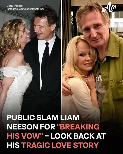 Pamela Anderson’s Dating News Sparks Debate as Liam Neeson’s Photos with His Late Wife Go Viral Again