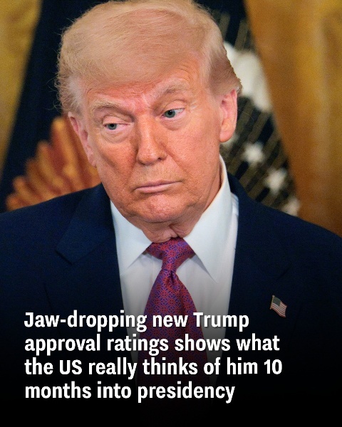 Eye-opening approval numbers show Trump’s standing with Americans less than a year into his presidency