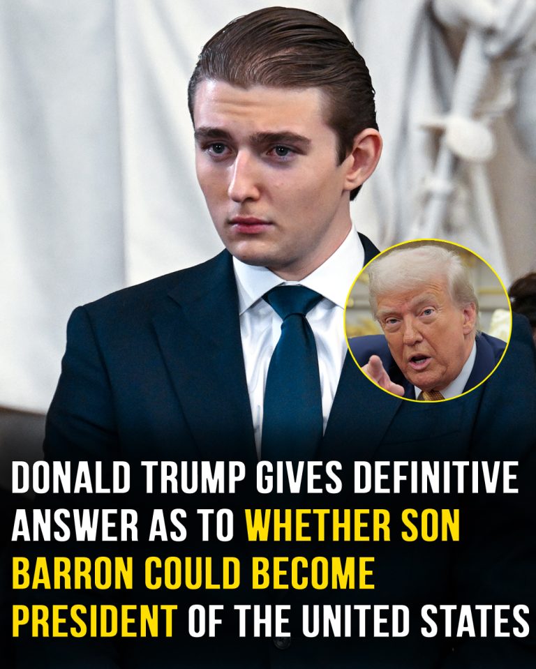 Donald Trump gives answer to whether son Barron could become president of the US