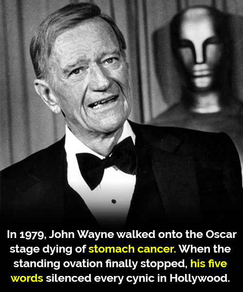 John Wayne’s five words at the 1979’s Oscars silenced every cynic in Hollywood