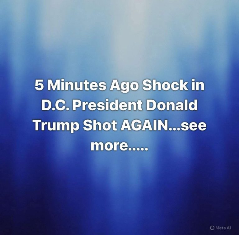 Shock in D.C.: President Donald Trump Shot AGAIN