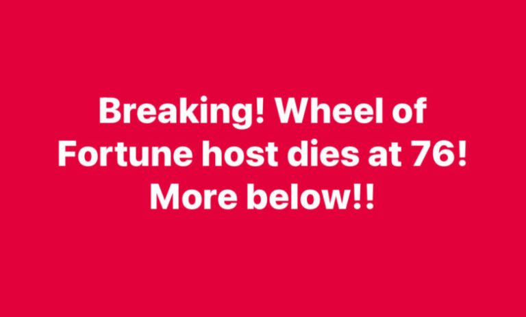 Breaking – Wheel of Fortune host dies at 76! More below!