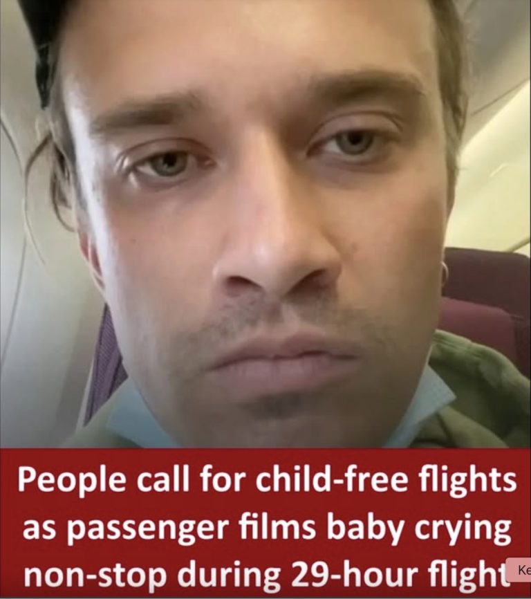 Calls for child-free flights after 26-hour journey with baby