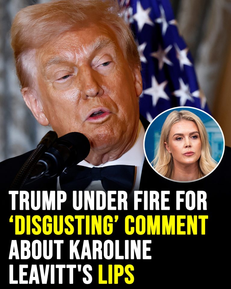 Trump under fire for ‘disgusting’ comment about Karoline Leavitt’s lips
