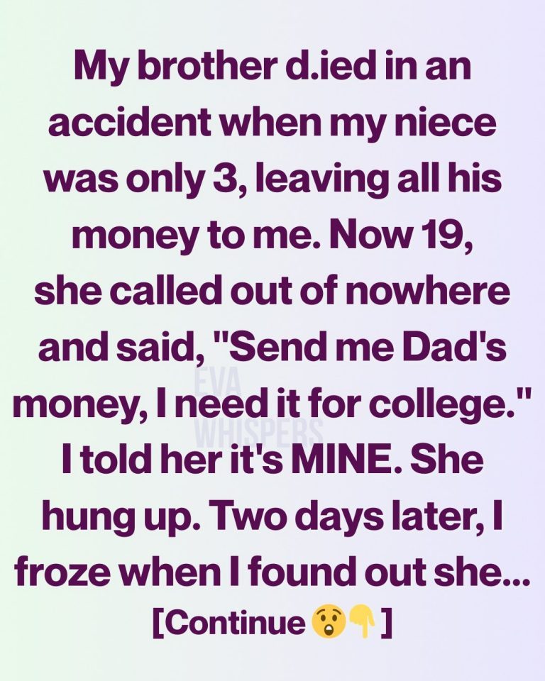 My Brother Left Me His Inheritance—Now My Niece Says I Stole Her Future