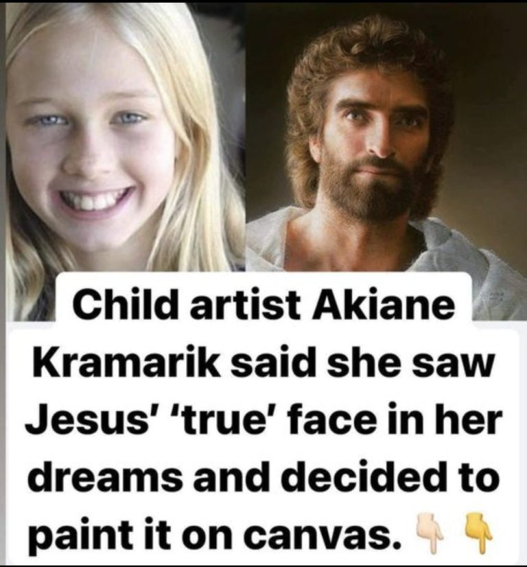 Masterful painting of Jesus by 8-year-old rescued from the shadows