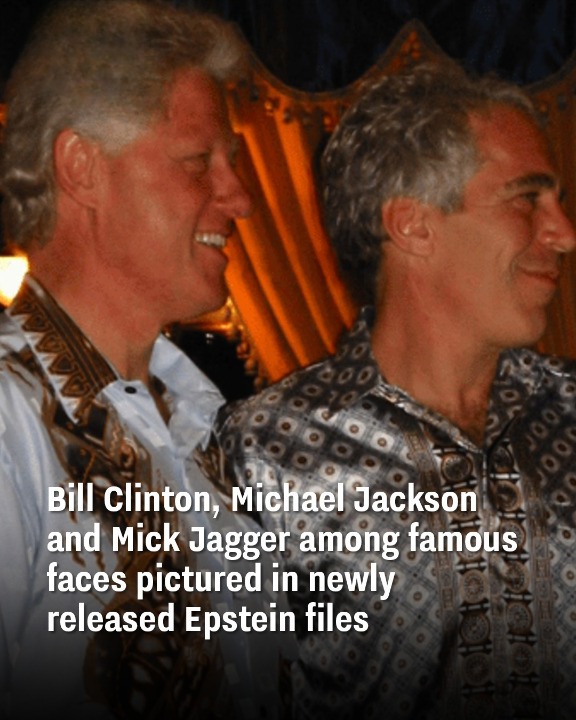 Bill Clinton, Michael Jackson and Mick Jagger among famous faces pictured in newly released Epstein files!