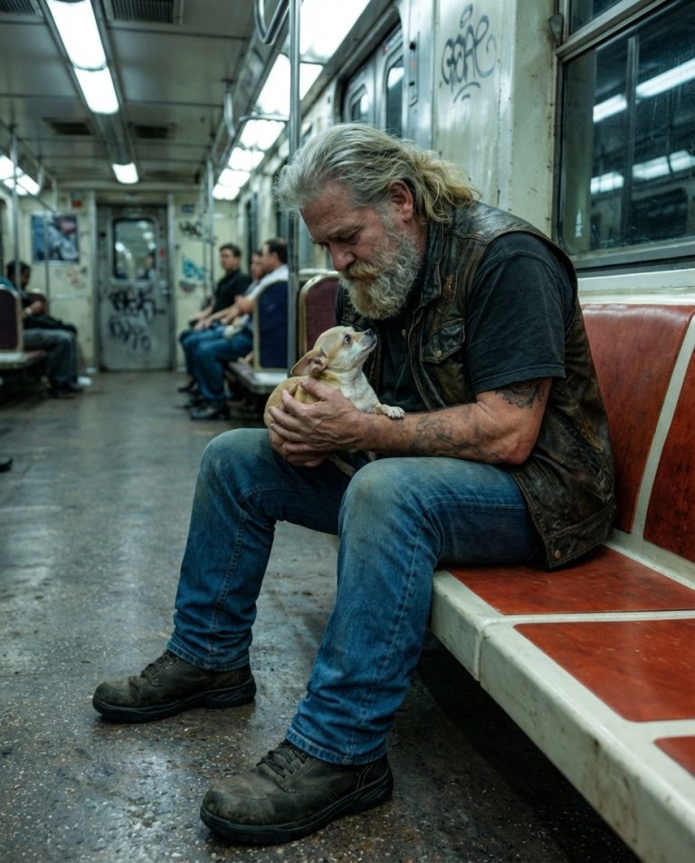 Why Everyone Moved Away From a Biker on the Subway — and What Changed Their Minds