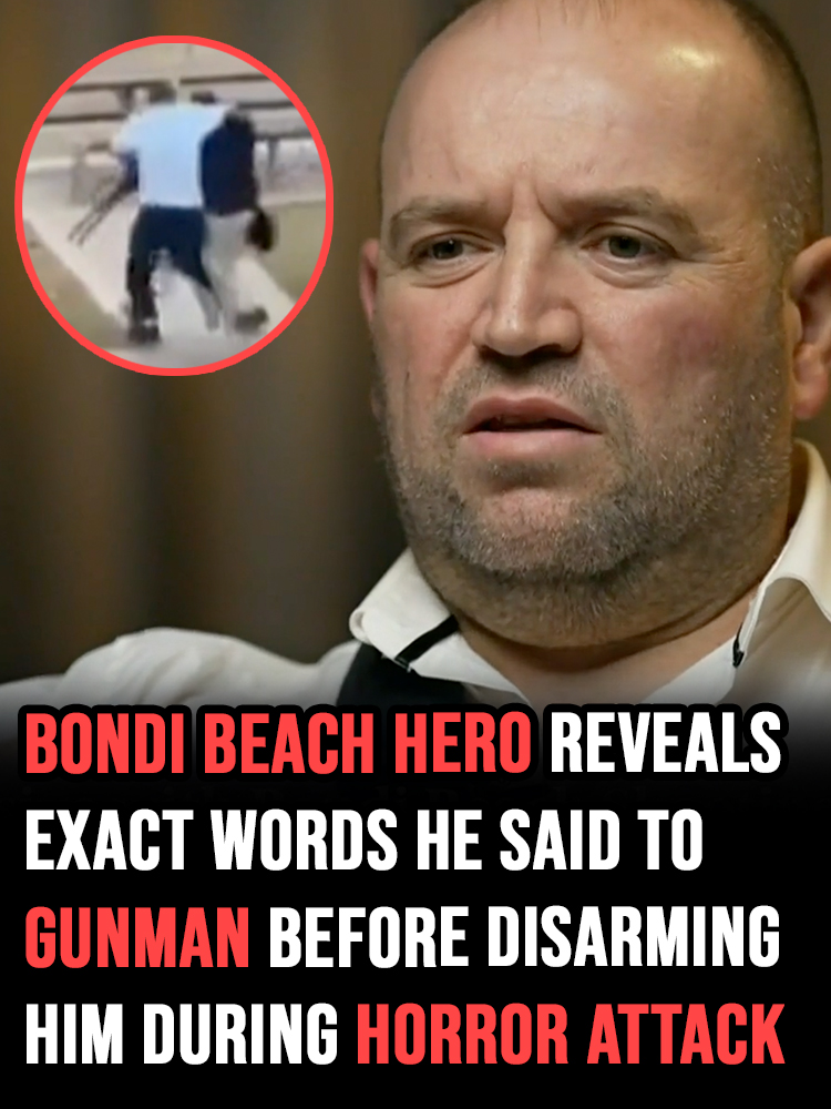 Bondi Beach hero reveals exact words he said to gunman before disarming him during horror attack