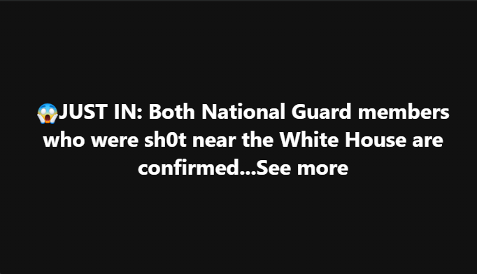 Breaking: Guard under fire — chaos near the White House