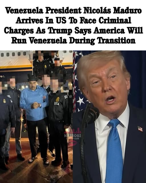 U.S. Captures Venezuela’s Nicolás Maduro, Files Criminal Charges as Washington Claims Transition Role