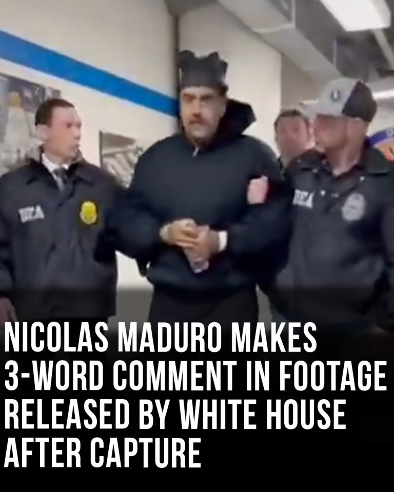 Nicolas Maduro makes 3-word comment in footage released by White House after capture