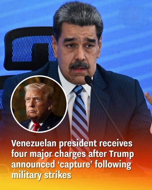 After Trump Declares ‘Capture’ Post-Military Strikes, Venezuelan Leader Charged on Four Counts