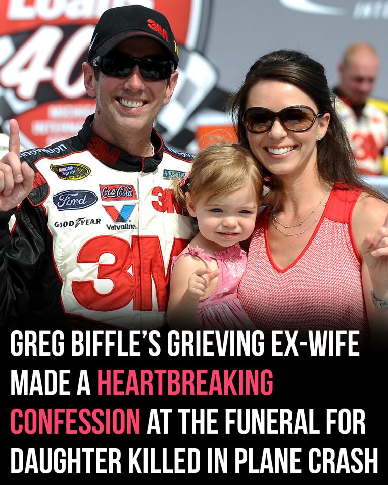 Greg Biffle’s ex-wife makes heartbreaking admission at funeral for daughter killed in plane crash