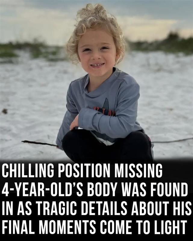 Chilling position missing 4-year-old boy’s body was found in with dog by his side