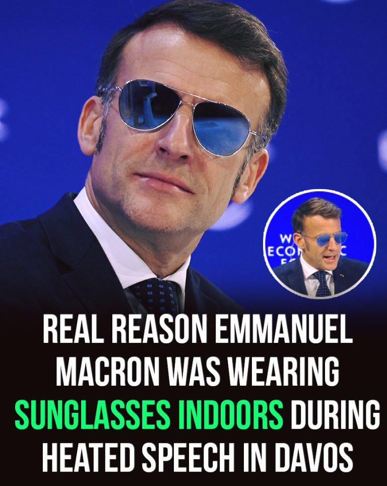 Real reason Emmanuel Macron wore sunglasses indoors at Davos