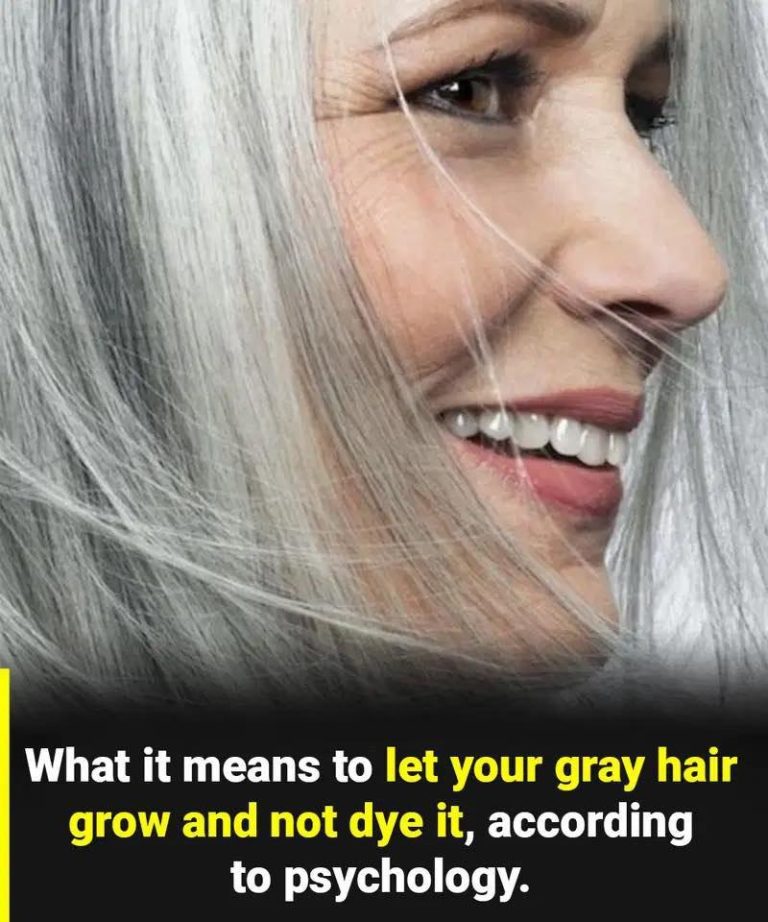 The true psychological meaning of letting your gray hair go natural