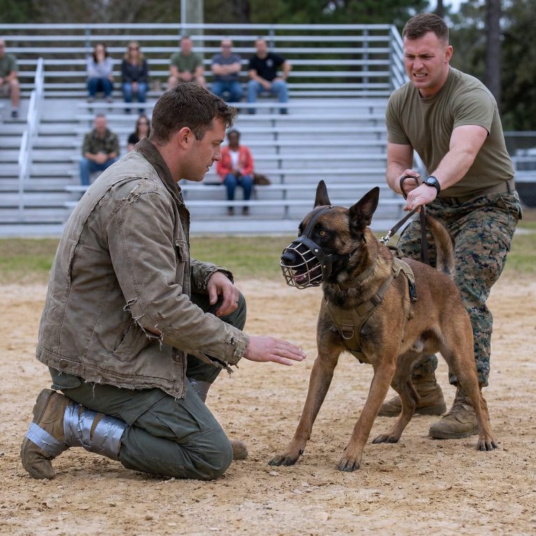A Homeless Marine Corps Veteran Saves a Dangerous Military Working Dog from Euthanasia by Using a Forgotten Classified Command!