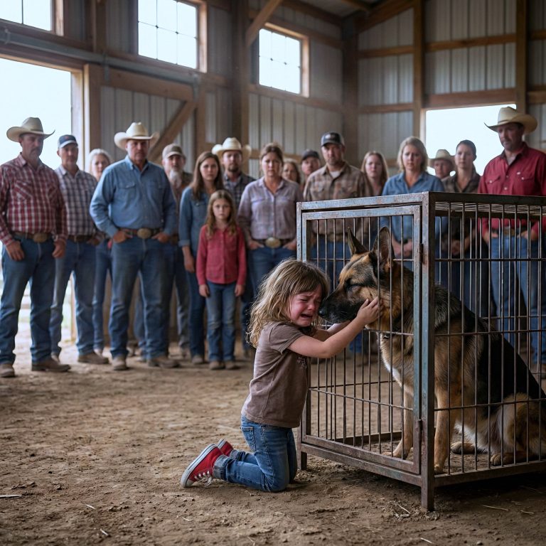 Daughter of a Dead Officer Walks Into a Retired Police Dog Auction Alone, The Reason Is Shocking