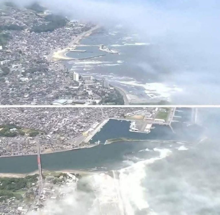 Shocking video today of the arrival of the 8.7 tsunami on the coasts of the terri… See more