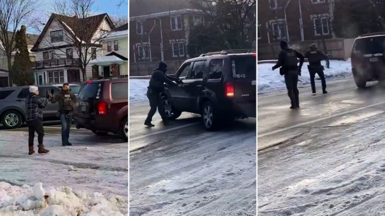 Video shows ICE agent in Minneapolis fired at driver as vehicle veered past him