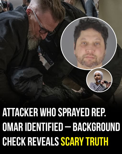 Attacker who sprayed Rep. Omar identified – background check reveals scary truth