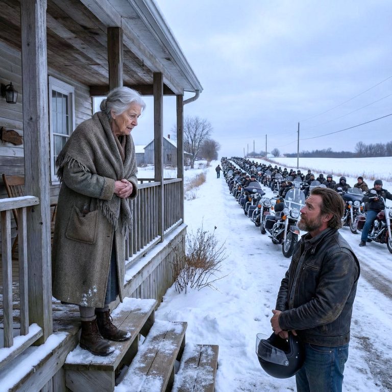 Bikers Return to Thank Elderly Woman Who Sheltered Them During a Snowstorm!