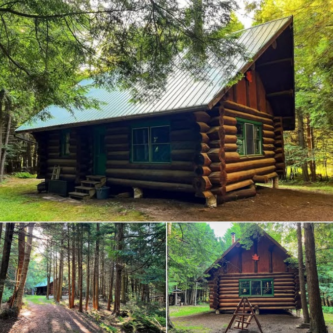 Off-Grid Log Cabin with 13.3 Acres in Gouverneur, New York