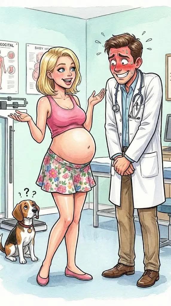 A pregnant woman went to the gynecologist