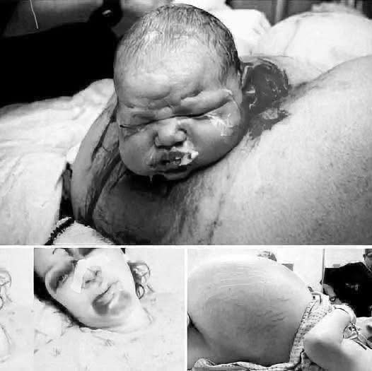 Mother gives birth in the middle of…see more