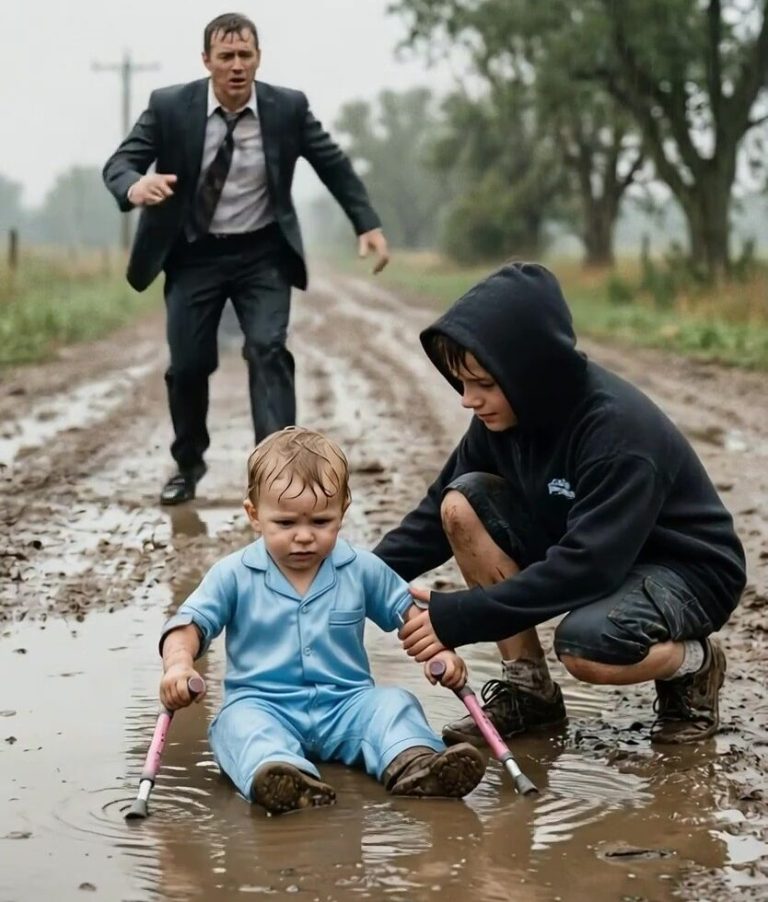 A Poor Boy Ignored Every Warning and Pulled a Wealthy Man’s Disabled Son Into the Mud—What Happened Next Made a Father Fall to His Knees