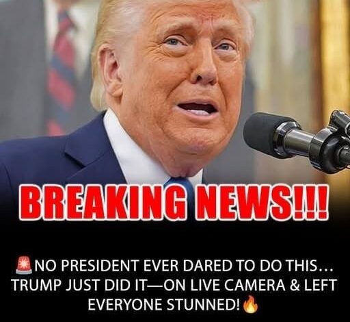 No President Ever Tried This, Trump Just Did, On Live Camera! wtf!