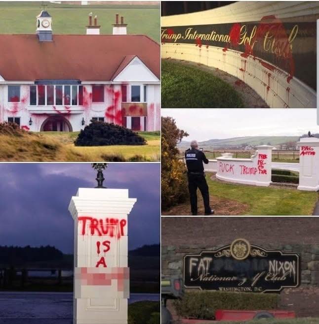Vandalism Reported at Trump Turnberry Estate in Scotland