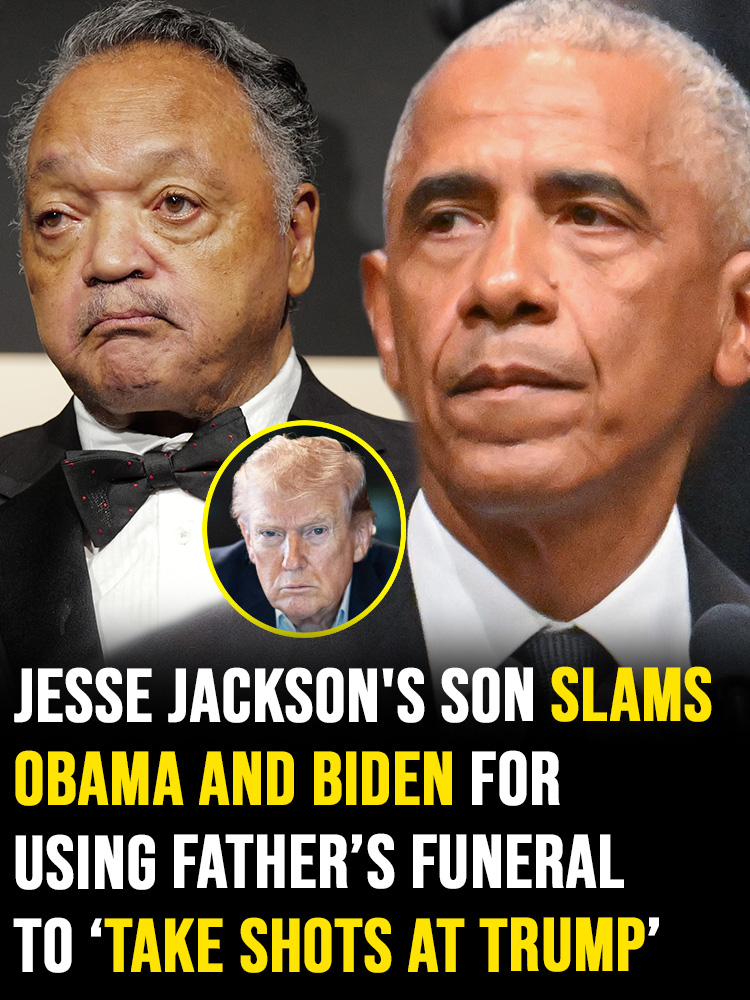 “Jesse Jackson’s Son Criticizes Obama and Biden Over Father’s Funeral Remarks”