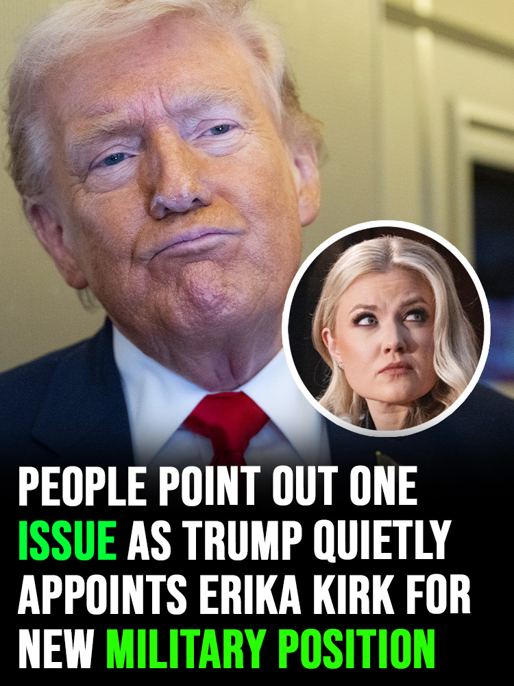 People point out one issue as Trump quietly appoints Erika Kirk for new military position