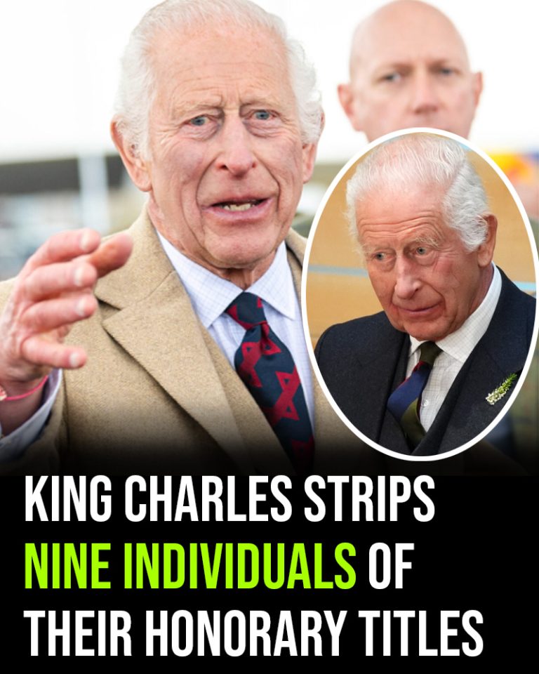 King Charles strips nine individuals of their honorary titles