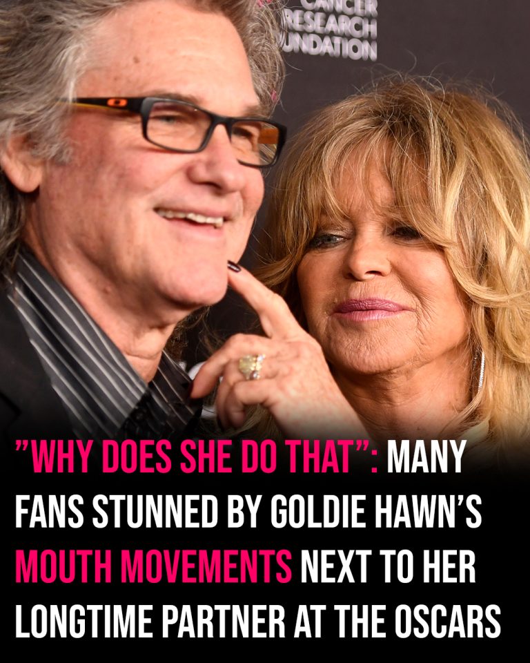 Fans stunned by Goldie Hawn’s mouth movements at the Oscars