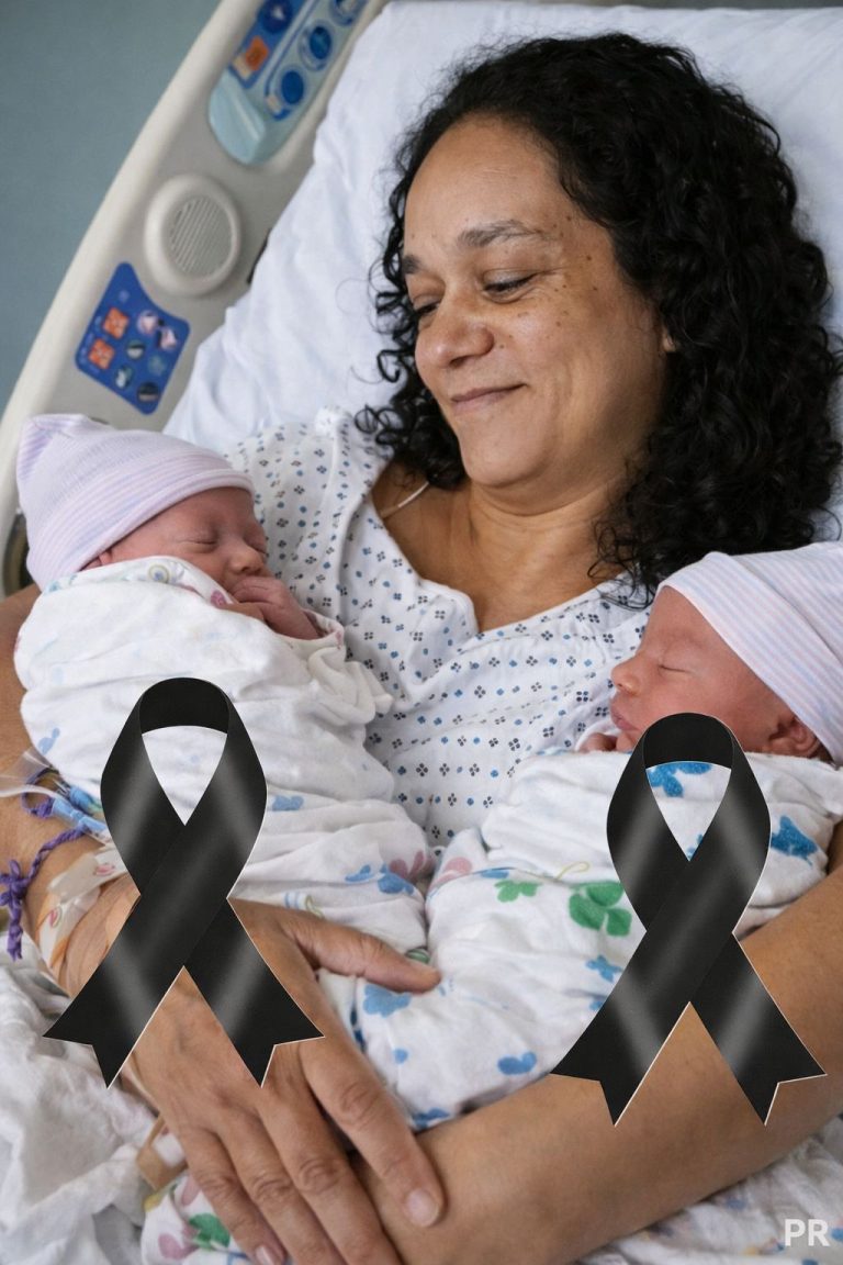 Mother puts both daughters inside the fir… See more.