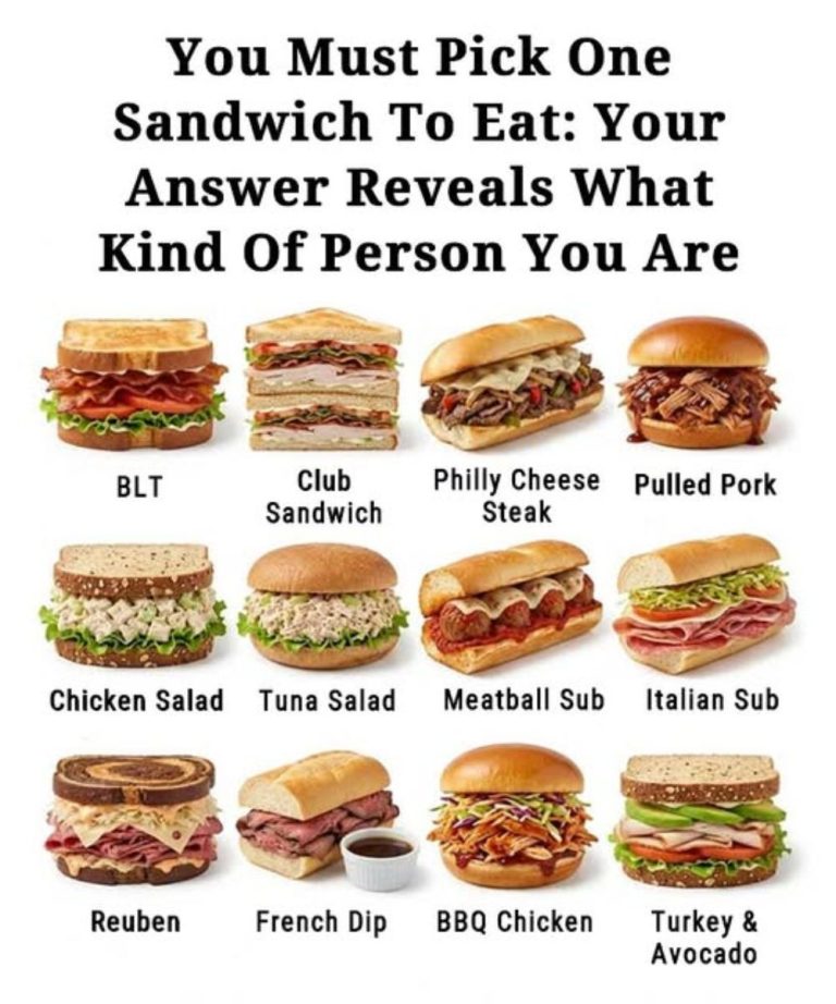 “Choose One Sandwich and Discover What It Says About Your Personality”