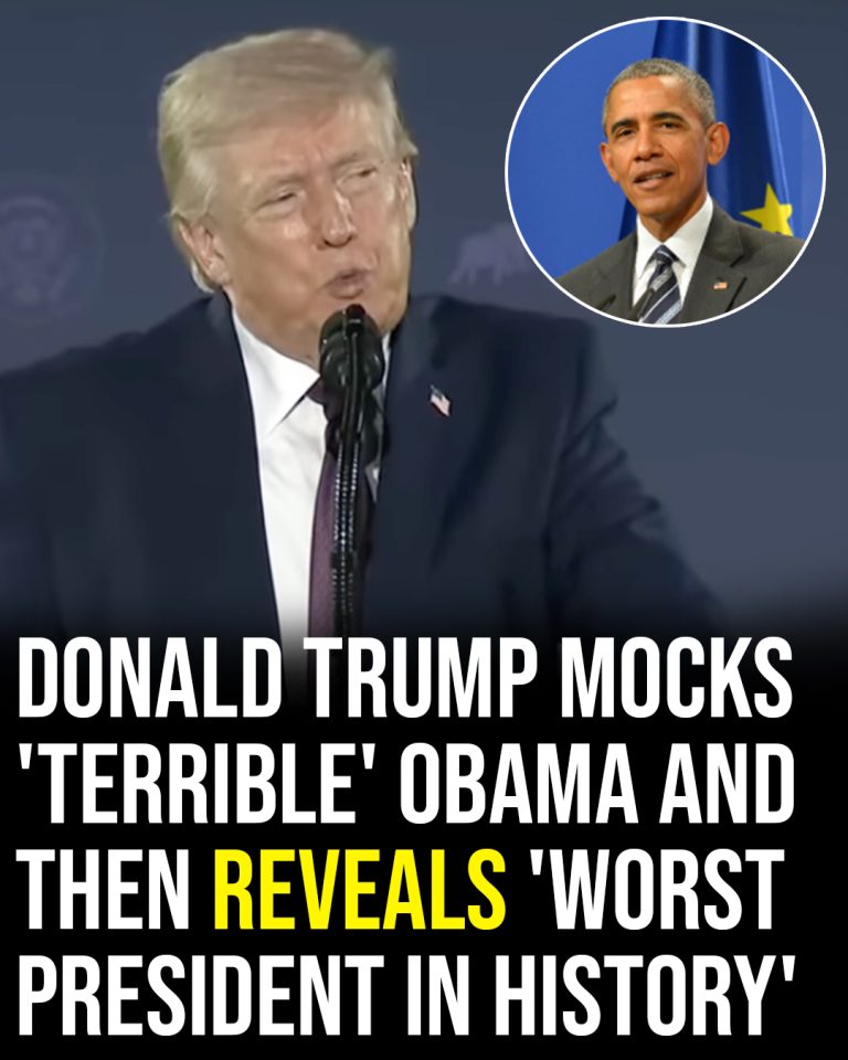Trump mocks ‘terrible’ Obama and then reveals ‘worst president in history’