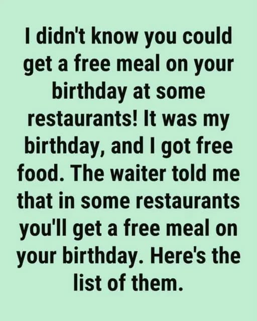 Why Some Restaurants Offer Free Birthday Meals