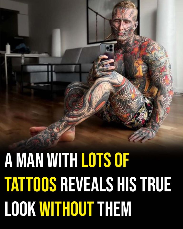 Tattoo addict inks 95 percent of his body, reveals what he looked like just 5 years ago