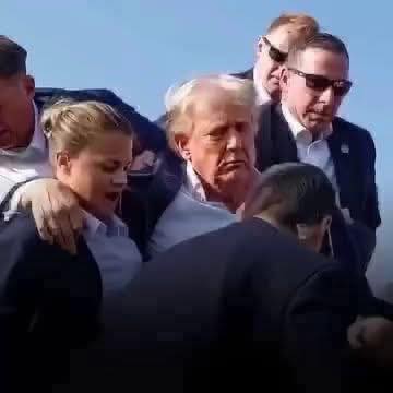 The 79-year-old president, wearing his trademark red MAGA hat, brushed off rumors as he and his grandchildren headed to their golf club in Virginia.