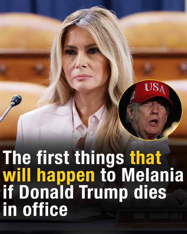 The first things that will happen to Melania if Donald Trump dies in office